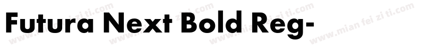 Futura Next Bold Reg字体转换